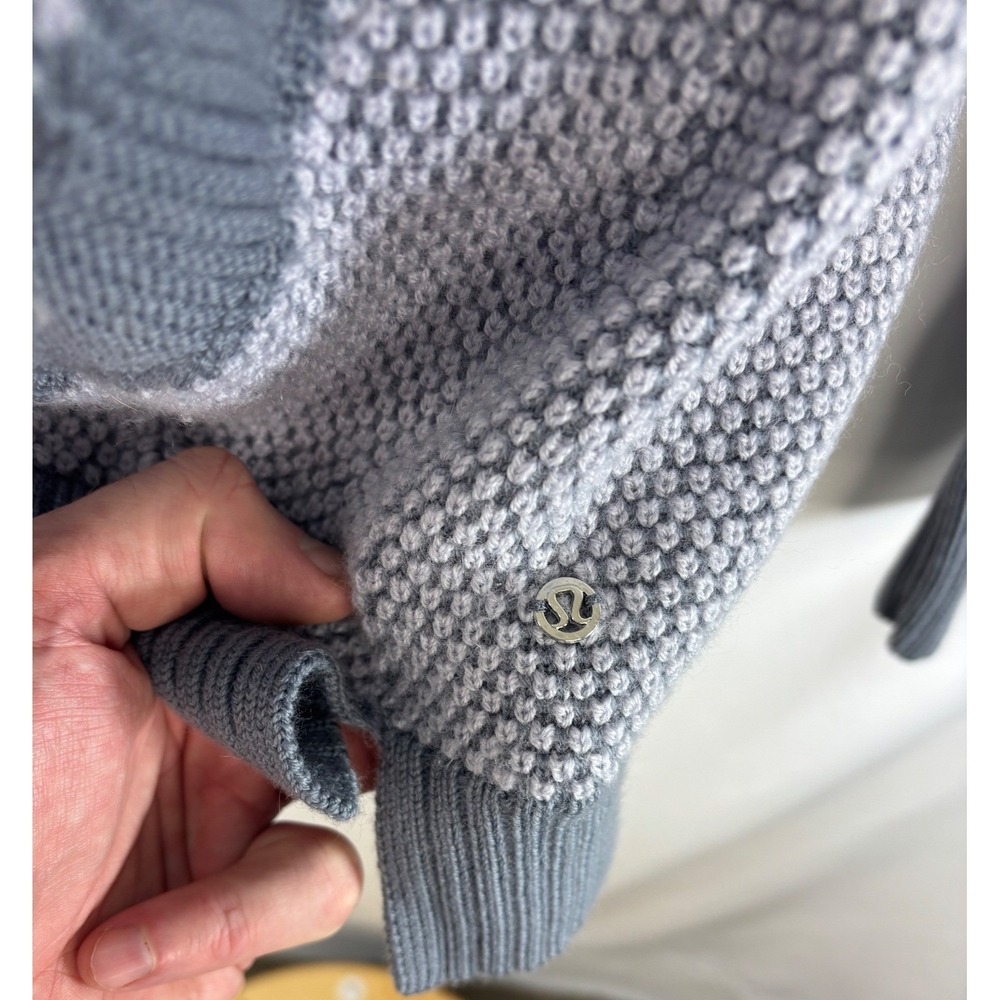 Lululemon Warm & Restore Wool Sweater in "Magnet Grey / Starlight" colorway s 10 - Picture 11 of 13